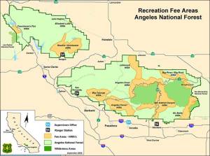 map, little jimmy trail camp, pacific crest trail, PCT, Islip Saddle, Crystal Lake