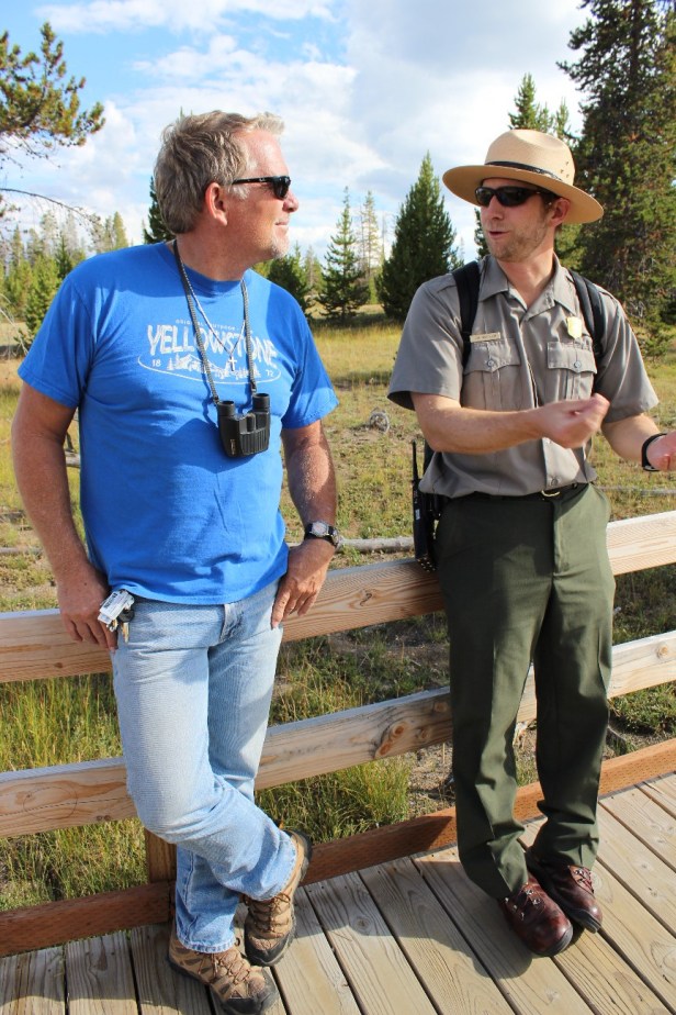 Yellowstone National Park, geysers, volcano, hot springs, wildlife, bison, elk, hiking, trails