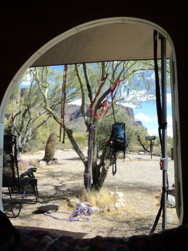 Lost Dutchman State Park Campground, AZ, Arizona, hiking, teardrop trailers, tiny campers, nature, camping, photography