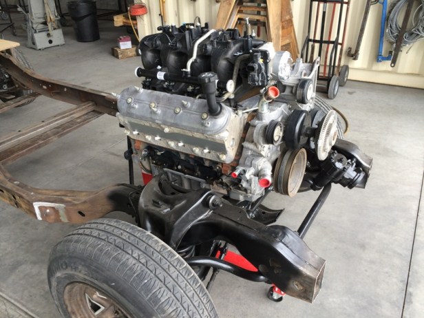 restore, rebuild, re-use, vintage Chevy 3100 truck, engine, chassis, redesign, teardrop trailer blog