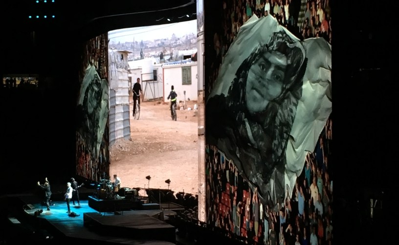 U2 2017 Joshua Tree Concert Tour, Herstory, HERoes, honoring women, tribute to women, syrian refugees, impoverished countries, concert review